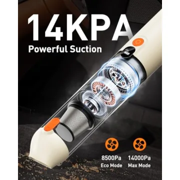 OXILAM 4 in 1 Car Vacuum - Cordless, Portable & Powerful