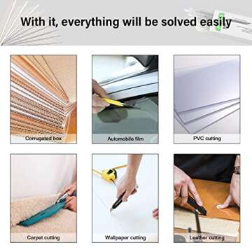 FOSHIO 50 Pack 30 Degree Snap Off Blades 9MM, Universal Utility Knives Hobby Knife Blades Vinyl Wraps Cutter Knife Replacement Blades