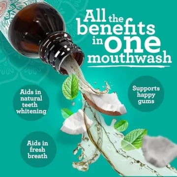 GuruNanda Whitening Pulling Oil for Natural Teeth Whitening