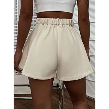 Chic Floerns High Waisted Pleated Shorts for Summer Fun