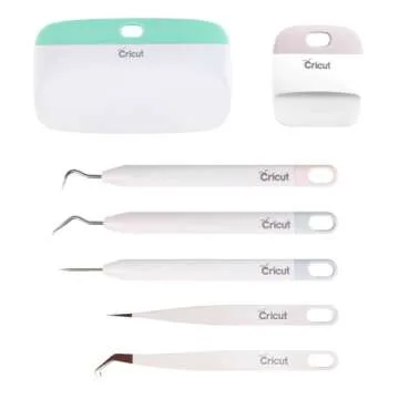 CRICUT Essential Vinyl Tool Set - 7 Precision Tools for Vinyl Crafting