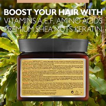 Saryna Key Damage Repair Treatment Butter Mask - African Shea Butter for Dry Hair Treatment - Rejuve...