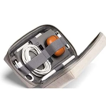 Bellroy Tech Kit (Tech Accessories Organizer Pouch, Zipper Closure, Stores Power Bank, Phone Charger, Cables & More) - Saltbush