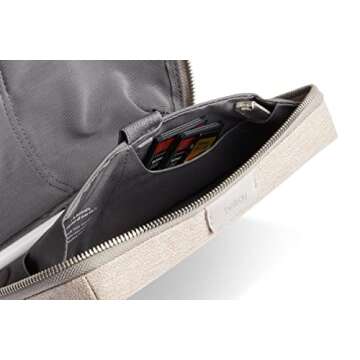 Bellroy Tech Kit (Tech Accessories Organizer Pouch, Zipper Closure, Stores Power Bank, Phone Charger, Cables & More) - Saltbush