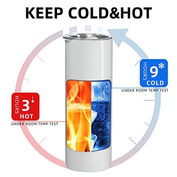 MURRICON Sublimation Tumblers 20 oz Straight & Insulated