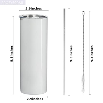 MURRICON Sublimation Tumblers 20 oz Straight & Insulated