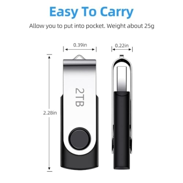 Grehge Waterproof USB Drive - 2TB Metal Storage Solution