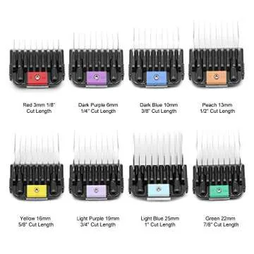 Professional Animal Stainless Steel Comb Set for A5-style Detachable Blade Clippers, Snap-On Size #10/15/30 for Pets, Dogs, Cats, and Horses (Not Compatible with 5-in-1 Blades)