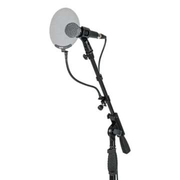 Gator Frameworks Metal Screen Pop Filter with 12.4-Inch Gooseneck (GFW-POPFILTER-MTL)