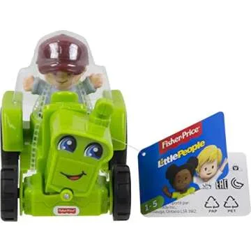 Fisher-Price Little People Push-Along Tractor Toy Set