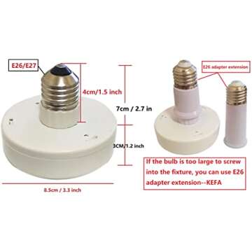 KEFA 2 Packs Battery Operated Light Bulbs No Electricity for Lamps,AA Battery Light Bulb with Remote...