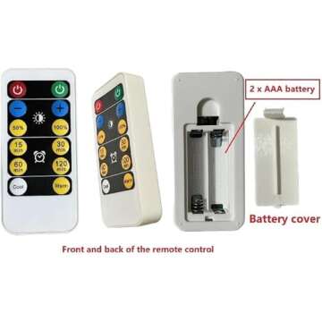 KEFA Battery Operated Light Bulbs with Remote Control