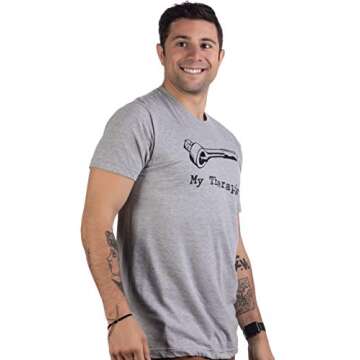 Funny My Therapist Auto Racing Mechanic T-Shirt