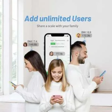 arboleaf Scale for Body Weight, Highly Accurate Smart Bathroom Weight Scale, 14 Key Body Composition Analysis Sync Apps, 5 to 400 lbs White