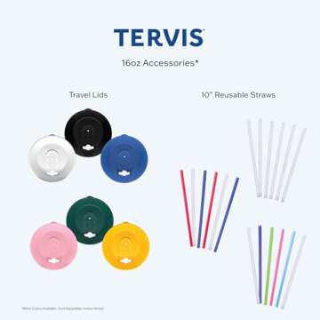 Tervis CreativeIngrid Aura Made in USA Double Walled Insulated Tumbler Travel Cup Keeps Drinks Cold & Hot, 16oz, Classic