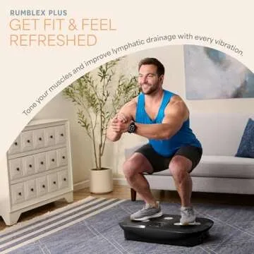 LifePro Rumblex Plus 4D Vibration Plate - Triple Motor Oscillation for Effective Workouts