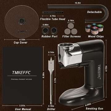 TMKEFFC Portable Smoking Gun for Food & Cocktails