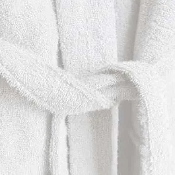 AR LINENS Cotton Terry Bathrobe & Slipper Set for Spa & Home Comfort