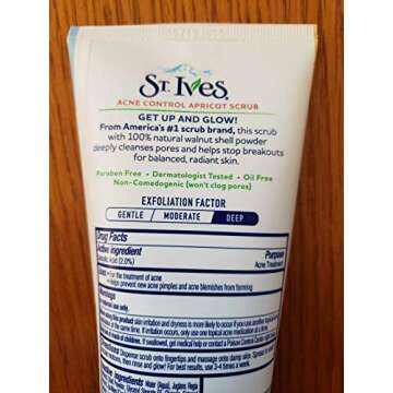 St. Ives Acne Control, Apricot Scrub 6 oz (Pack of 7)