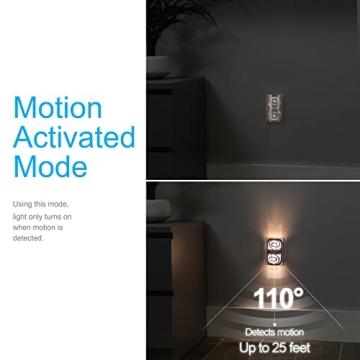 GE LED Motion Sensor Night Light, Energy Efficient & Stylish