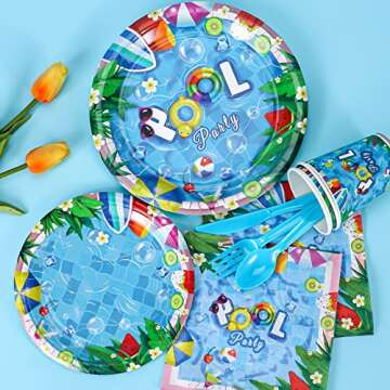Atonofun Pool Party Supplies for 24 Guests