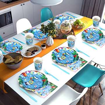 Atonofun Pool Party Supplies for 24 Guests