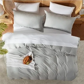 Nestl Light Grey King Duvet Cover Soft and Stylish