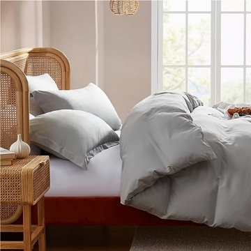 Nestl Light Grey King Duvet Cover Soft and Stylish