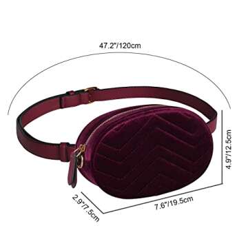Chic Geestock Velvet Fanny Pack for Women - Stylish & Functional
