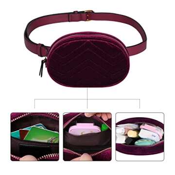 Chic Geestock Velvet Fanny Pack for Women - Stylish & Functional