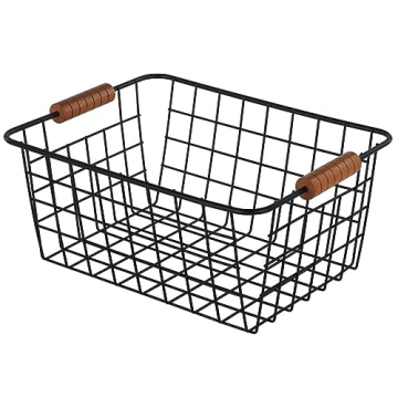 JUNCHU CHERRY 4-Pack Wire Baskets - Stylish Storage Solution