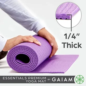 Gaiam Essentials Premium Yoga Mat with Carrier Sling 72x24