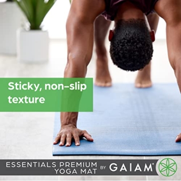Gaiam Essentials Premium Yoga Mat with Carrier Sling 72x24