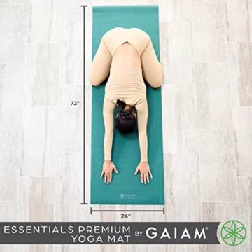 Gaiam Essentials Premium Yoga Mat with Carrier Sling 72x24