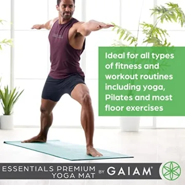 Gaiam Essentials Premium Yoga Mat with Carrier Sling 72x24