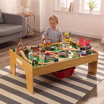 KidKraft Adventure Town Railway Train Set for Children