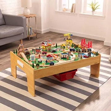 KidKraft Adventure Town Railway Train Set for Children