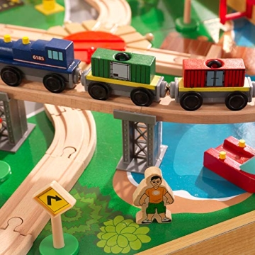 KidKraft Adventure Town Railway Train Set for Children