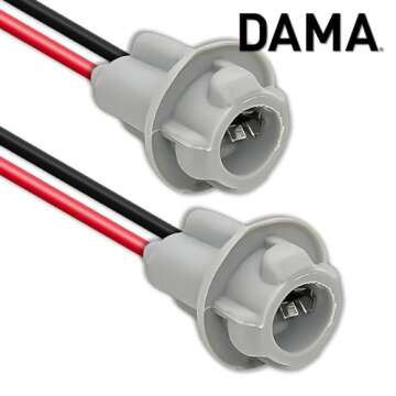 DAMA T10 T15 Wire Harness Connectors - 12 ga, Durable Pigtail