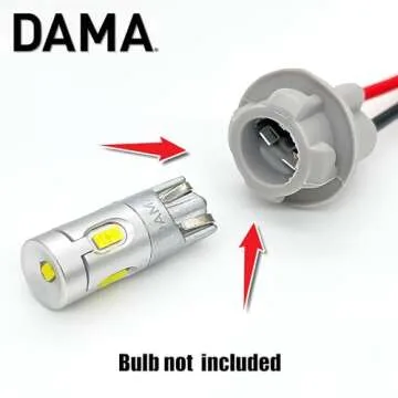 DAMA T10 T15 Wire Harness Connectors - 12 ga, Durable Pigtail