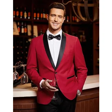 Stylish COOFANDY Tuxedo Jacket for Wedding and Events