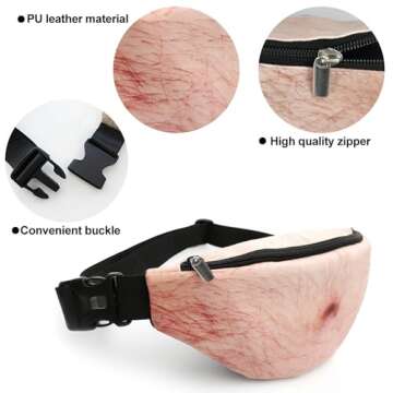 Funny Beer Belly Waist Pack for Gag Gifts and More