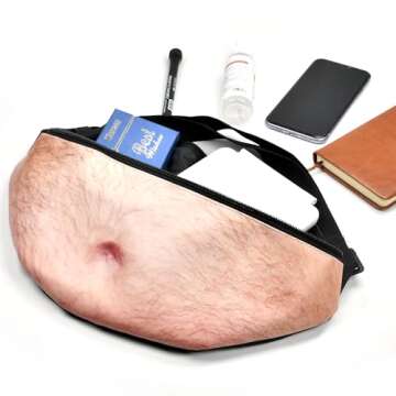 Funny Beer Belly Waist Pack for Gag Gifts and More