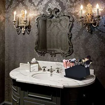 Gothvanity Coffin Brush Holder - Unique Gothic Decor