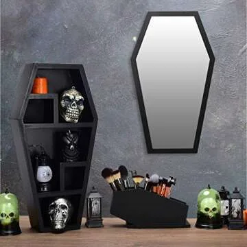 Gothvanity Coffin Brush Holder - Unique Gothic Decor