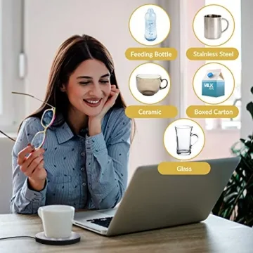 Electric Coffee Mug Warmer 2-Settings Up to 140°F