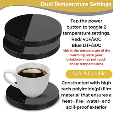 Electric Coffee Mug Warmer 2-Settings Up to 140°F