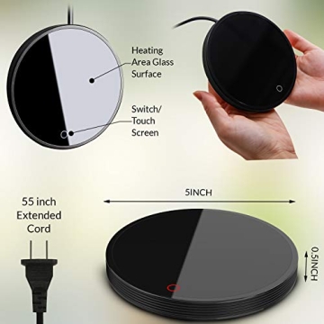 Electric Coffee Mug Warmer 2-Settings Up to 140°F
