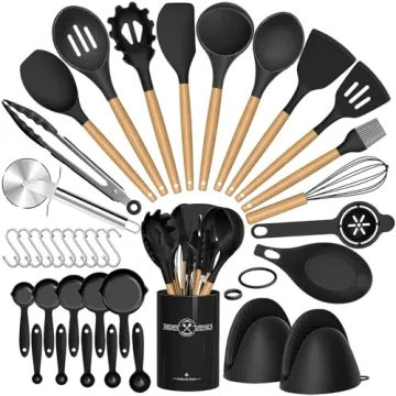 Umite Chef 36pcs Silicone Kitchen Utensils Set - Heat Resistant & Nonstick
