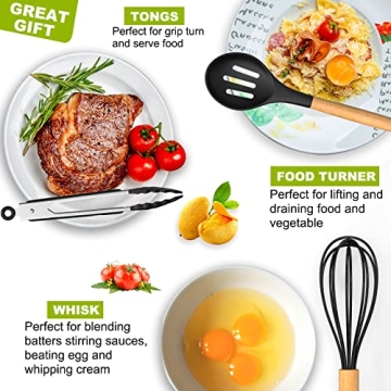 Umite Chef 36pcs Silicone Kitchen Utensils Set Heat Resistant